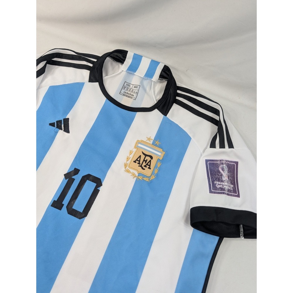 Argentina 🇦🇷 Home Kit 2022 World Cup Final Messi #10 Size: 2XL Player Version